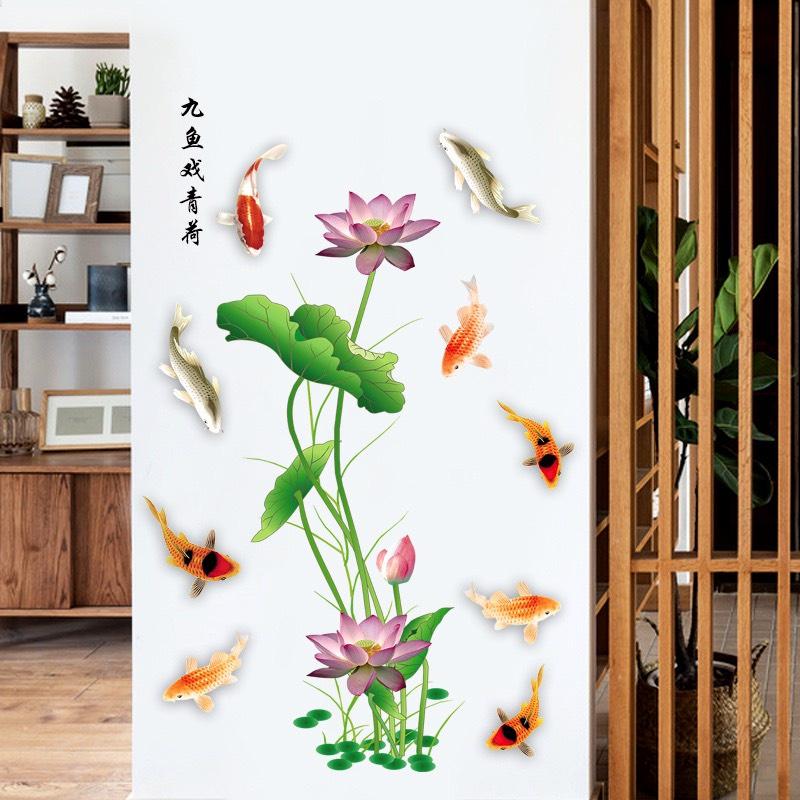 Tranh dán tường trang trí, decor nhà phòng ngủ phòng khách