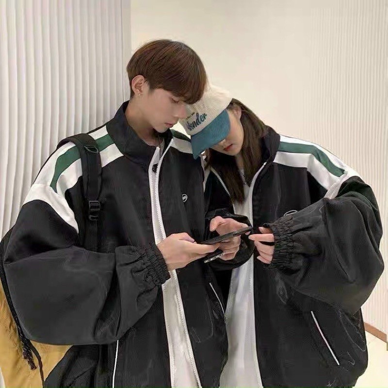 Áo khoác dù nam kiểu bomber 2 lớp thêu logo cá tính năng động nam tính,ÁO KHOÁC BOMBER UNISEX / ÁO KHOÁC DÙ NAM NỮ 2 LỚP THỜI TRANG CÁ TÍNH