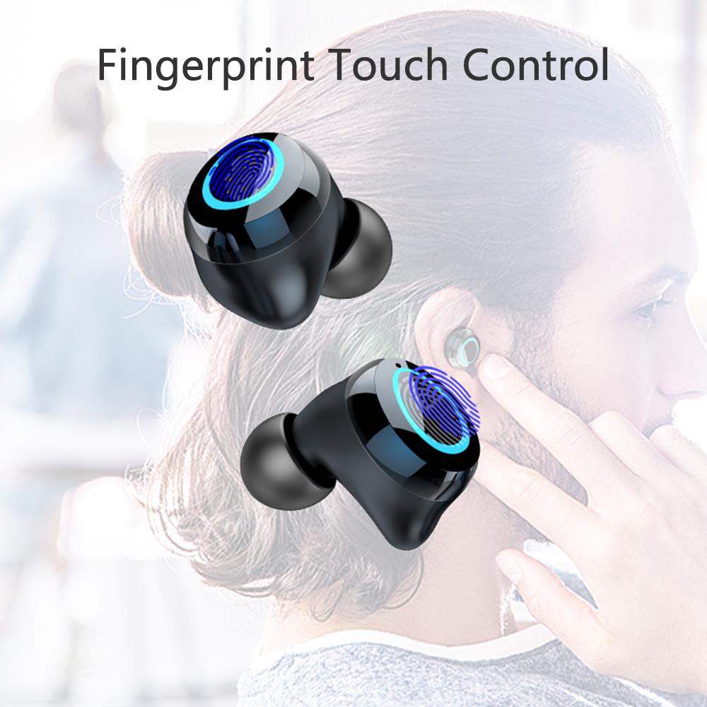 Tai nghe không dây i09 BT5.0 Tự động ghép nối Giảm tiếng ồn Điều khiển cảm ứng Hộp sạc không thấm nước Màn hình kỹ thuật số