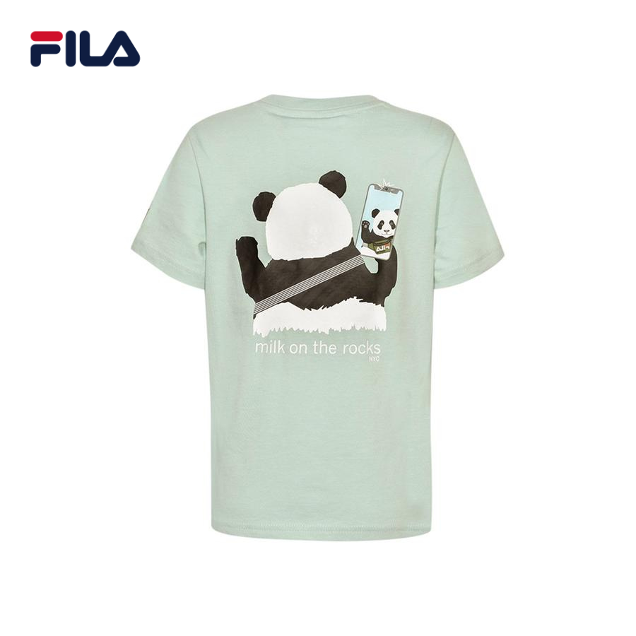 Áo thun tay dài cổ tròn trẻ em Fila Milk On The Rock - FK2RSD2M02X