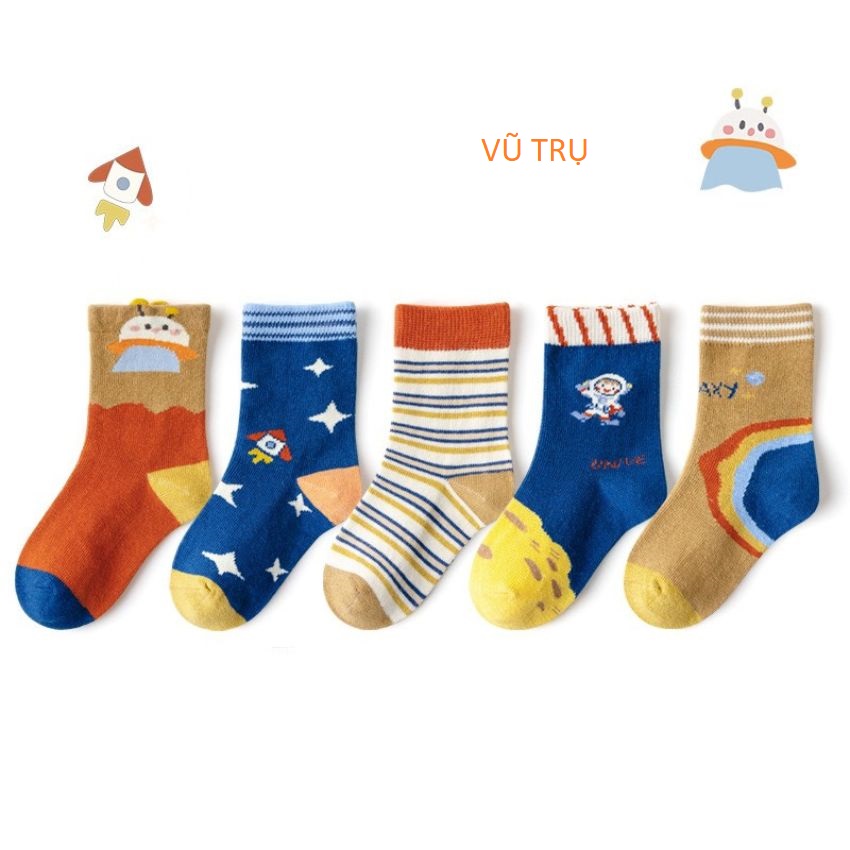 Set 5 đôi tất lưới trẻ em sz từ 1-8 tuổi