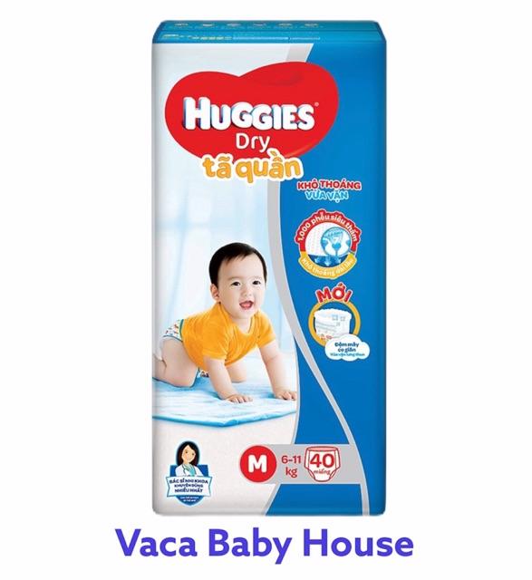 TÃ QUẦN HUGGIES DRY M40/L36/XL32/XXL28