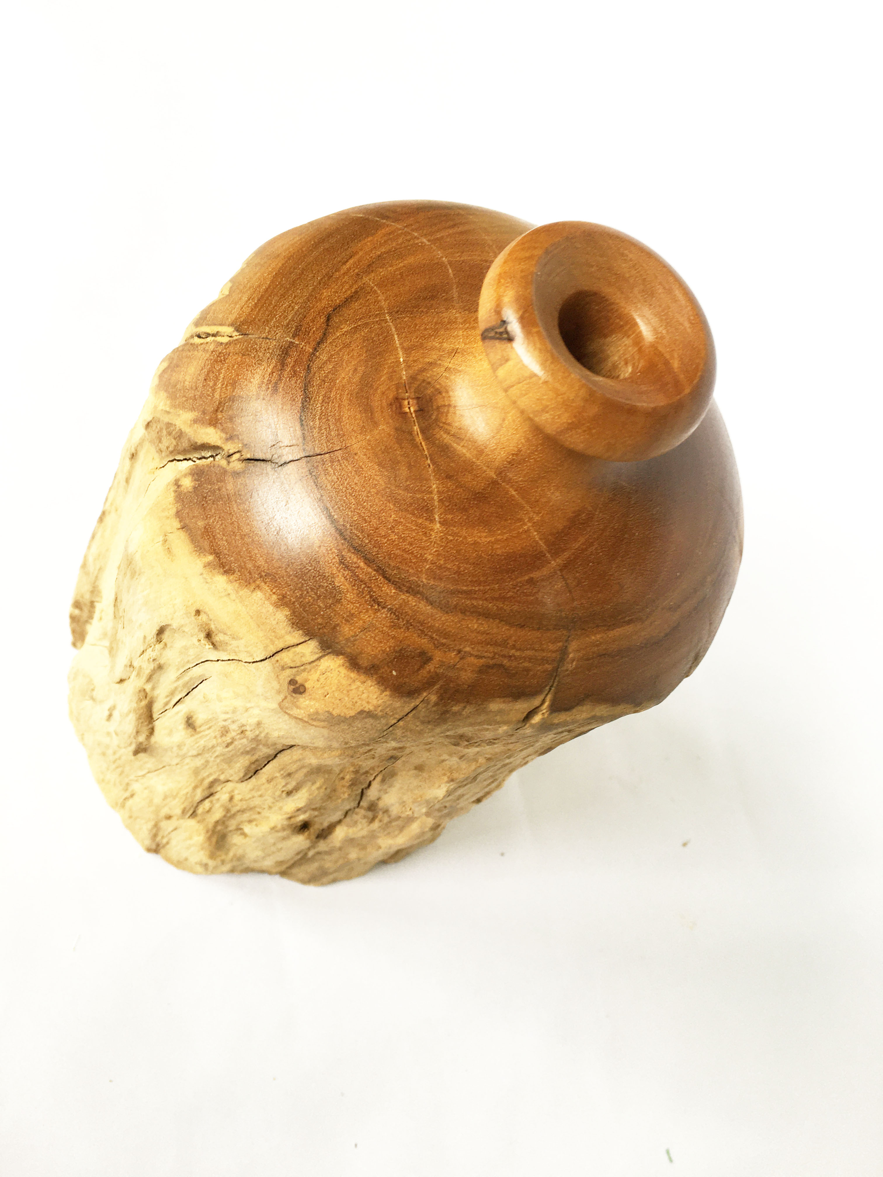 Lọ bình hoa gỗ lũa tự nhiên gỗ Bình Linh dùng decor trang trí sang trọng