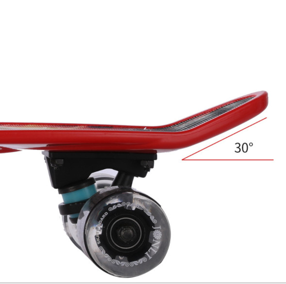 Ván Trượt Skateboard Penny Bánh Xe PU Phát Sáng, Ván Trượt Nhựa PP Chịu Tải Trọng Lớn 150kg, Ván Trượt Dành Cho Thanh Thiếu Niên (giao màu ngẫu nhiên)