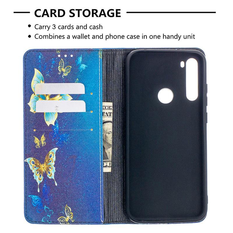 Ốp lưng điện thoại dạng ví da lật dành cho Xiaomi Redmi Note 8 Pro Note 8T 8 8A