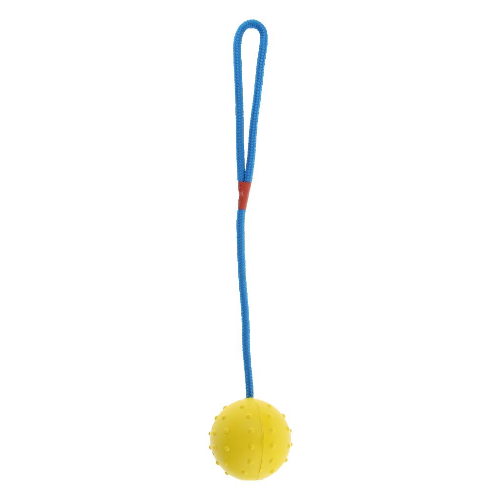 Pet  Interactive Play Interactive Ball with Rope Toy Yellow