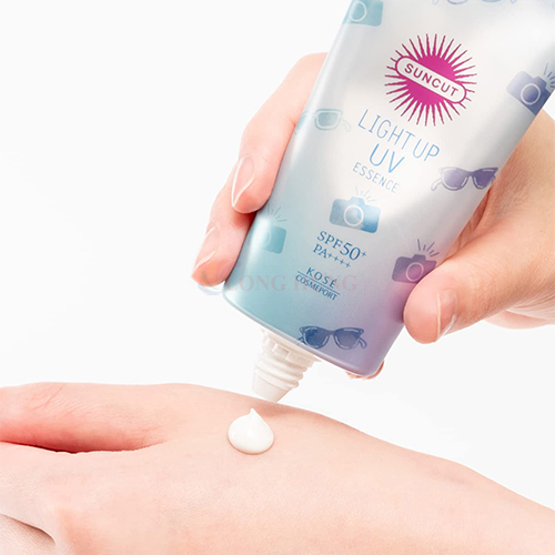 Kem chống nắng nâng tone Kosé Suncut Tone Up UV Essence Pink Flamingo SPF50+ PA++++ giúp bảo vệ da (80g) - Hàng chính hãng
