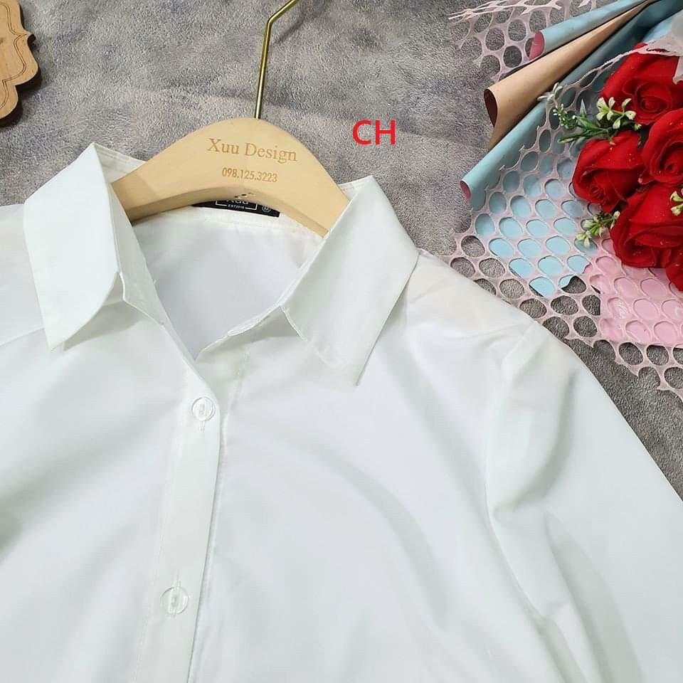 Áo sơ mi quốc dân tay lửng siêu xinh