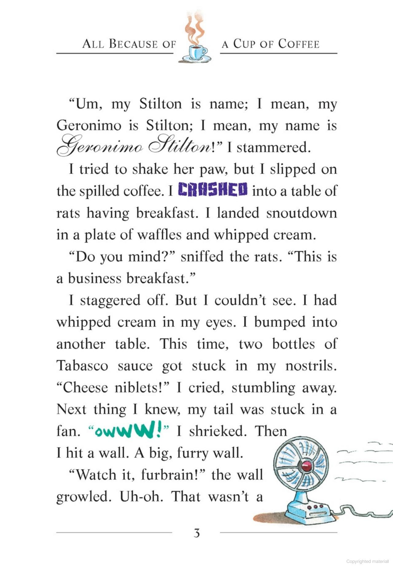 Sách ngoại văn: Geronimo Stilton - Book 10 - All Because Of A Cup Of Coffee