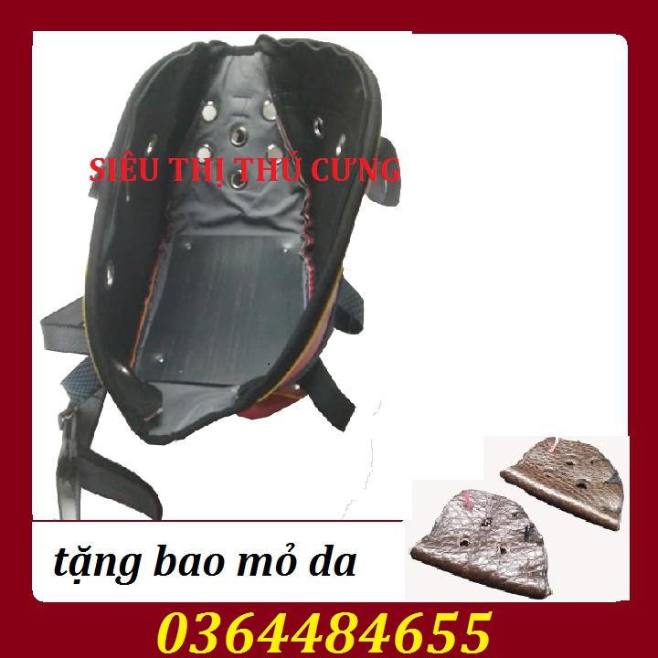 TÚI DA VẬN CHUYỂN GÀ - TẶNG BAO MỎ DA