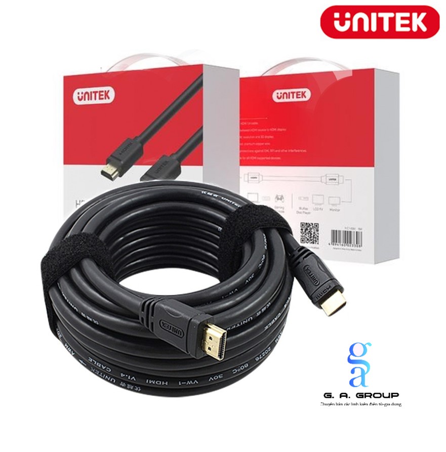 Cáp HDMI Unitek Hỗ Trợ Full HD, 4K bọc bạc chống nhiễu - GA