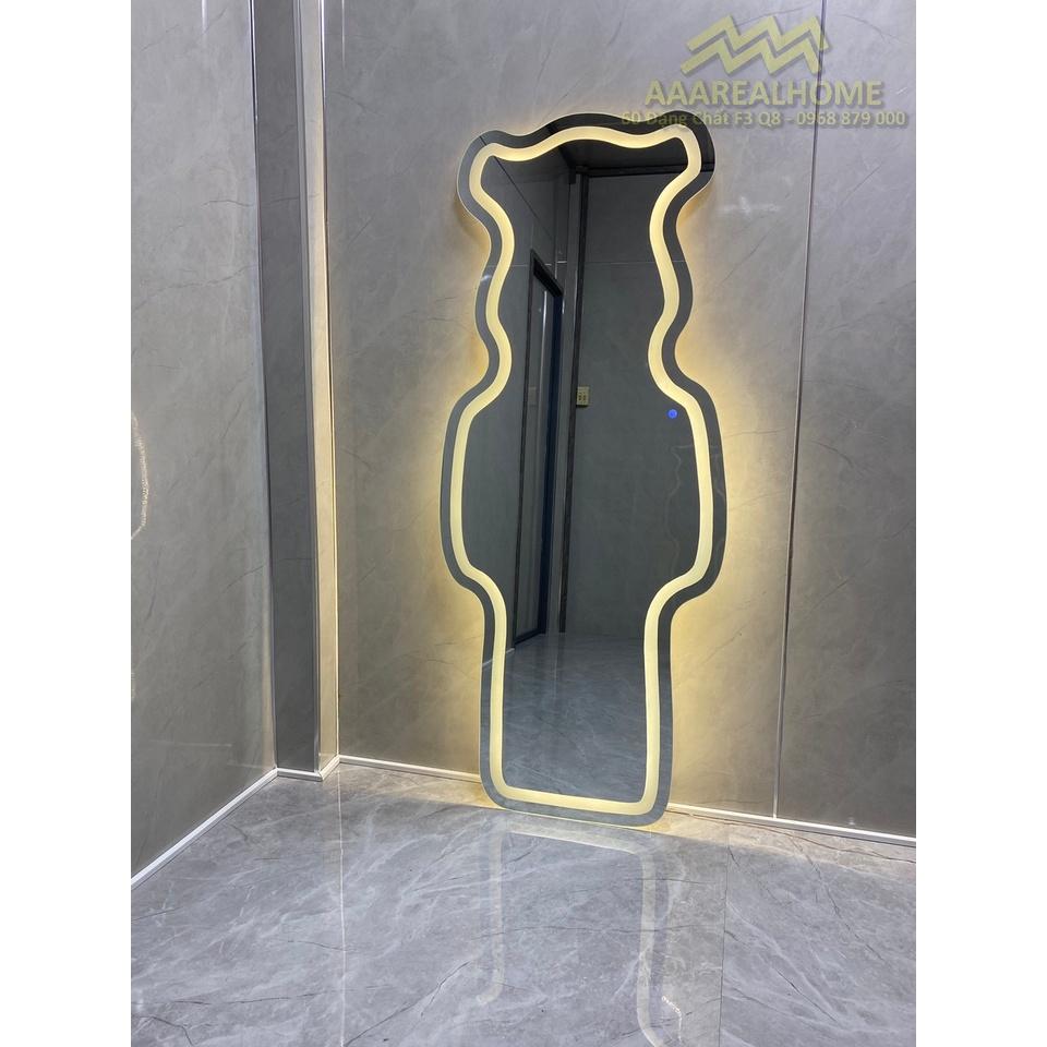 80x180cm Gương soi chú gấu đèn led AAArealhome G Gương soi toàn thân đèn led cảm ứng BearBrick Mirror