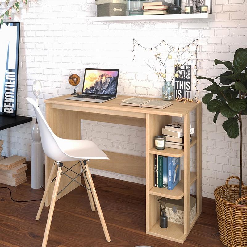 Bàn Học Kết Hợp Giá Sách APF Chất Liệu Gỗ MDF Nhập Khẩu, Thiết kế Thông Minh Tiện Lợi KS049