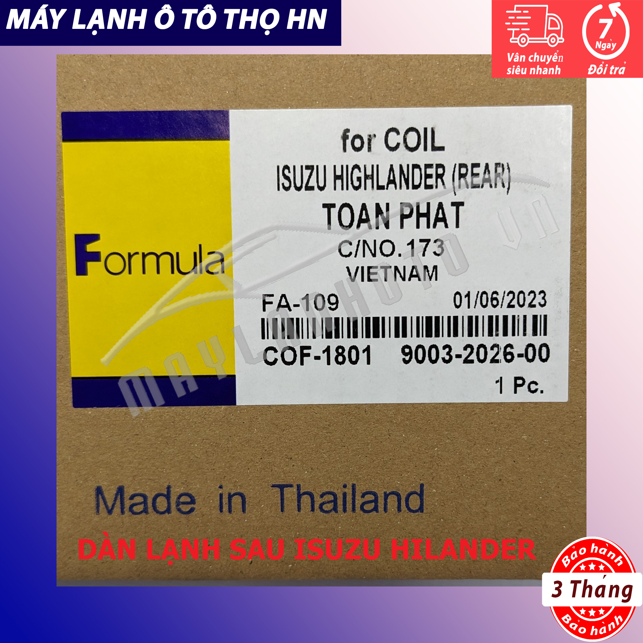 Dàn lạnh Isuzu Hilander Hàng xịn Thái Lan