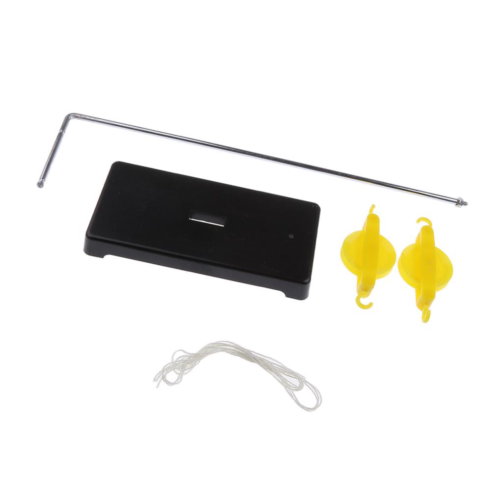 2 Pieces Plastic Pulley Support Base for Physics Force Teaching Classroom