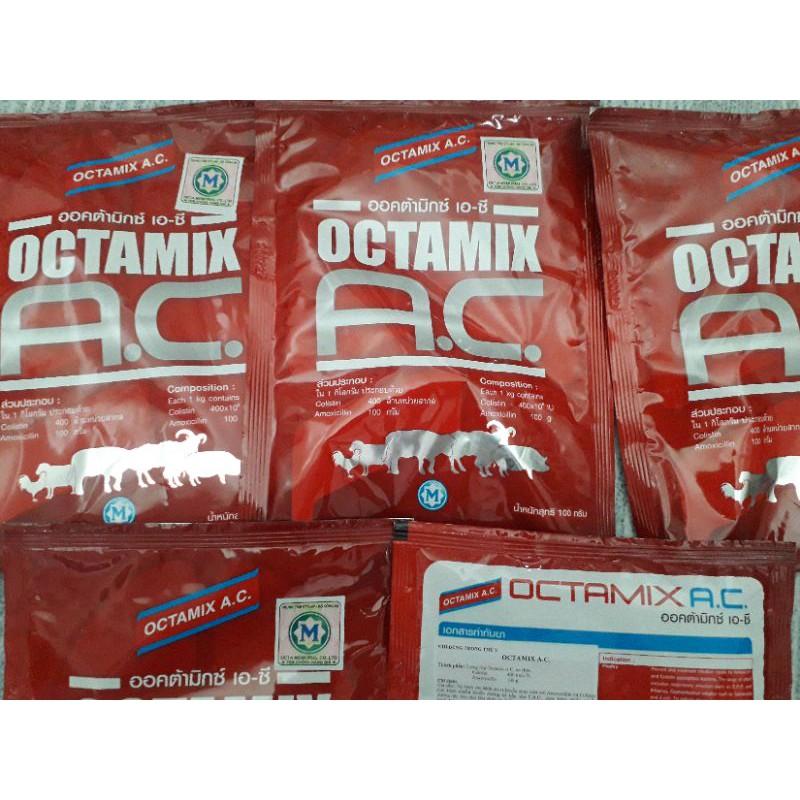 Octamix Ac Thái Lan 100g. hô hấp, tiêu hóa gia súc, gia cầm