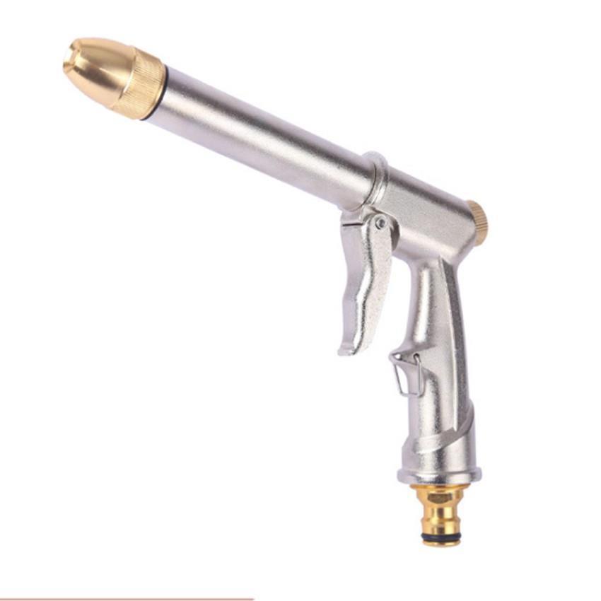 Bộ vòi xịt nước tưới cây đa năng tăng áp lực nước kèm dây tưới dạng lò xo co dãn 810814 loại 10m