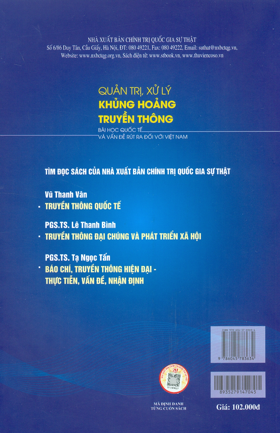 Quản trị, xử lý khủng hoảng truyền thông - Bài học quốc tế và vấn đề rút ra đối với Việt Nam