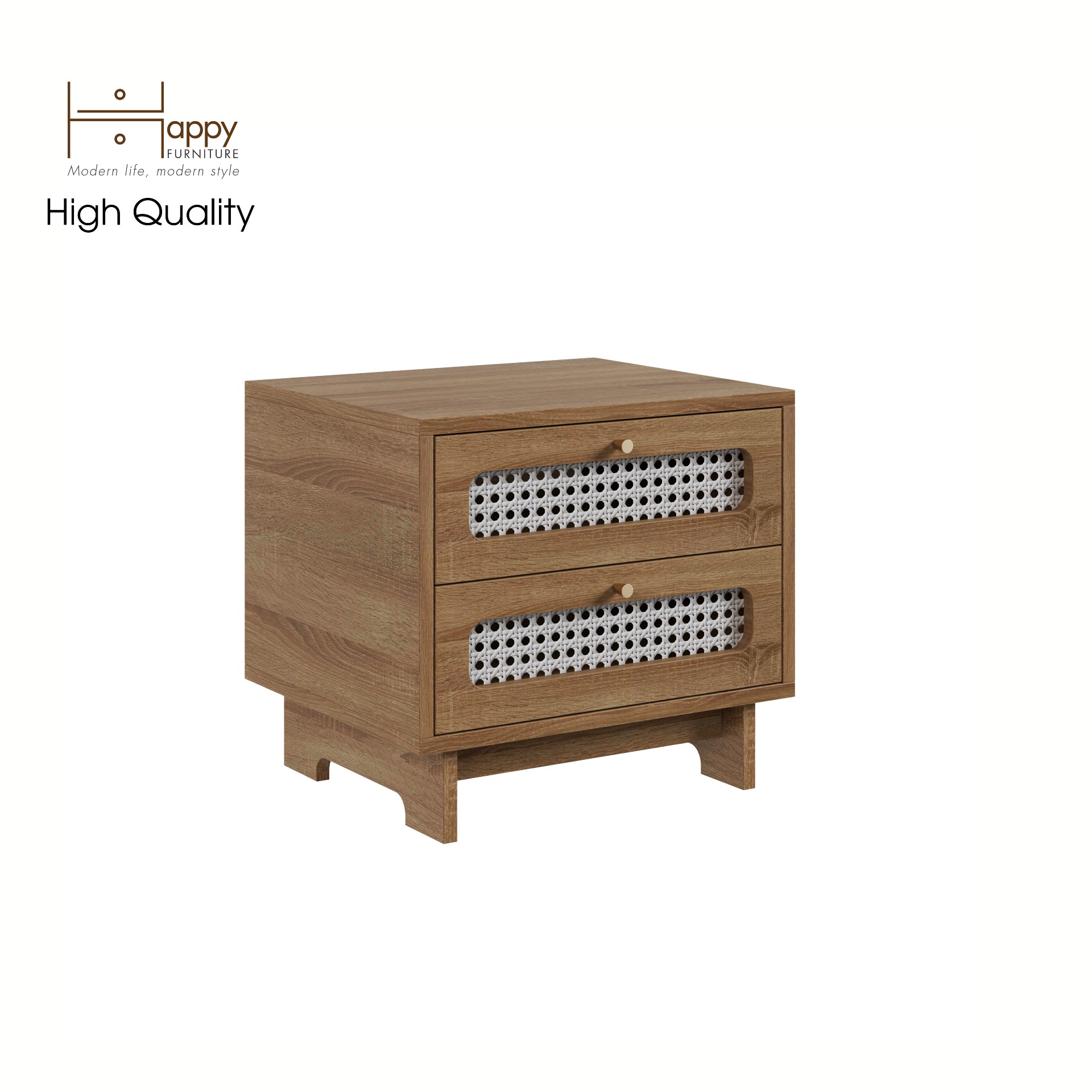 [Happy Home Furniture] MEYDAN, Táp đầu giường 2 ngăn , 48cm x 40cm x 44cm ( DxRxC), THK_076