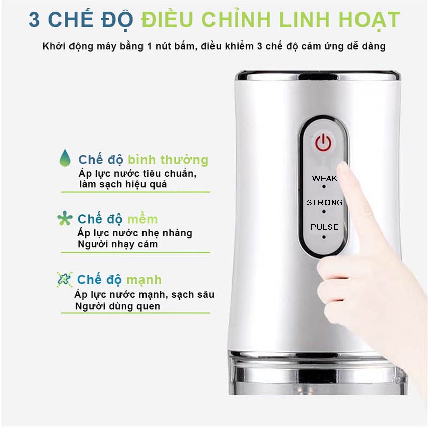 Máy Tăm Nước Vệ Sinh Răng Miệng Oral Irrigator Bản Rút Gọn vệ sinh răng miệng màu sắc ngẫu nhiên