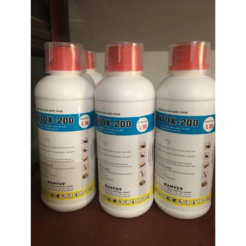 Combo 3 lọ Hantox 200 diệt ruồi, kiến, gián, rận, ve, ghẻ, bọ chét, mòng, mạt gà