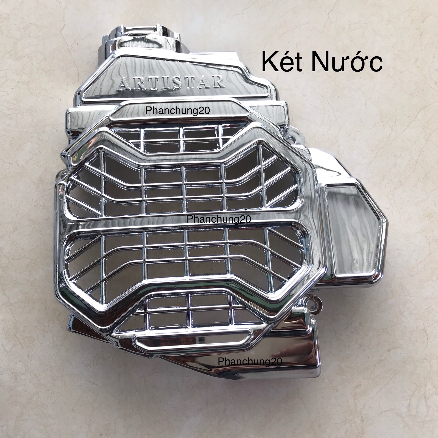 ỐP KÉT NƯỚC DÙNG CHO ĐỜI XE AB Air Blade 2011 2012 CROM