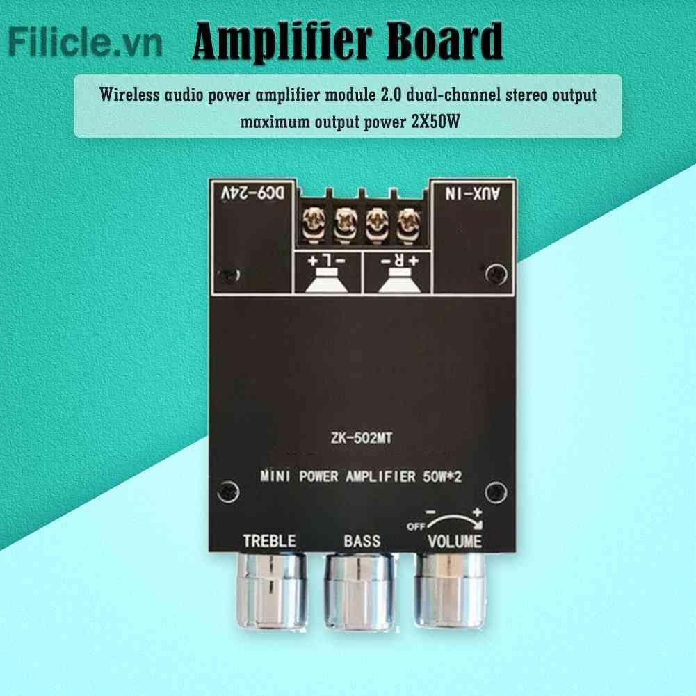 Mô Đun Khuếch Đại Âm Thanh ZK-502MT 2x50W 2.0 Chuyên Dụng