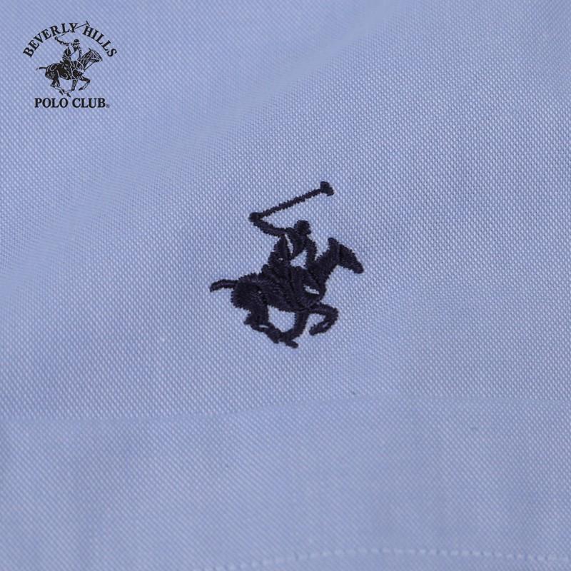 Áo sơ mi ngắn tay Nam Beverly Hills Polo Club Regularfit 100% cotton Xanh CMRSS20TL010