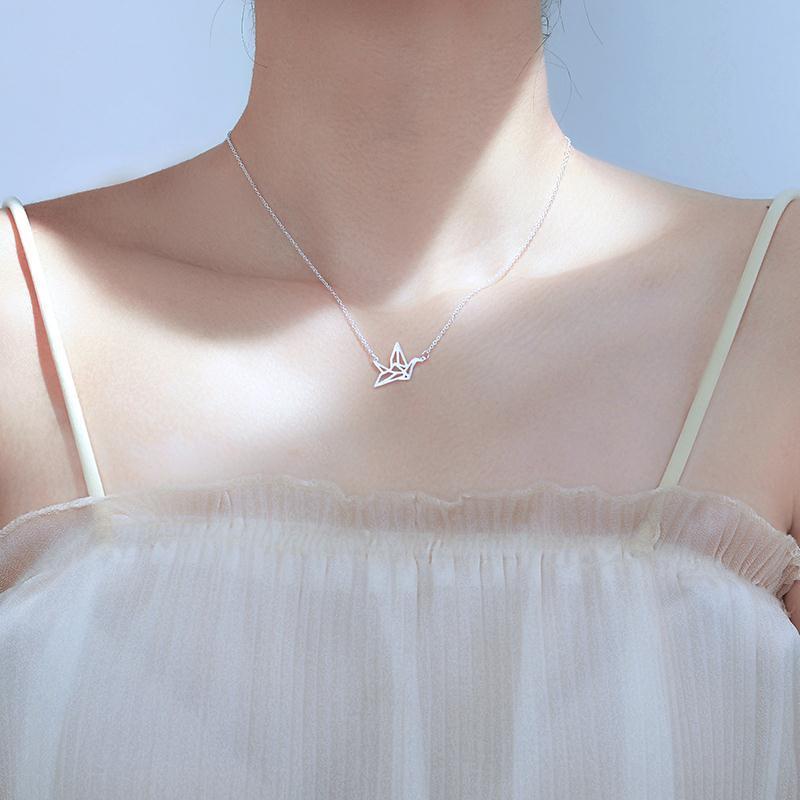 Dây chuyền nữ ATJ9906 hình hạc giấy xinh xắn - ANTA Jewelry