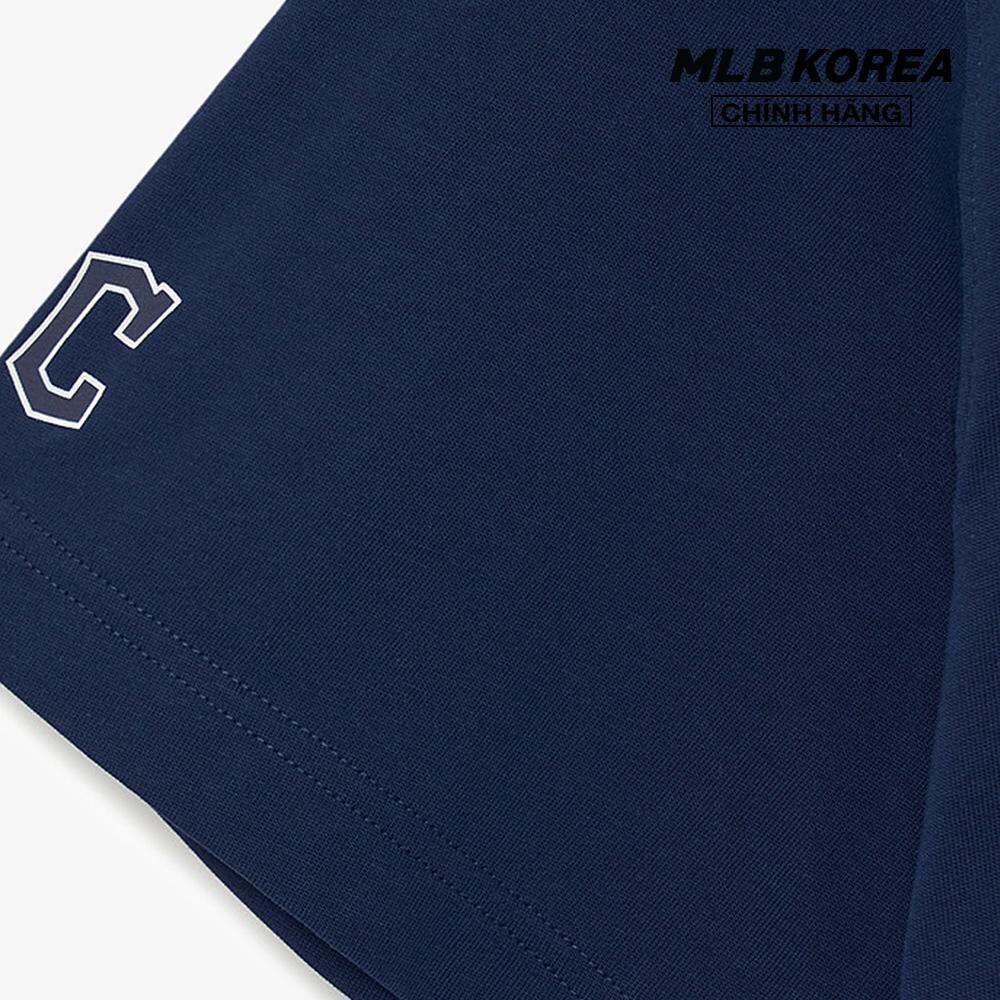 MLB - Áo thun unisex cổ tròn tay ngắn in hình dễ thương 3ATSM1134