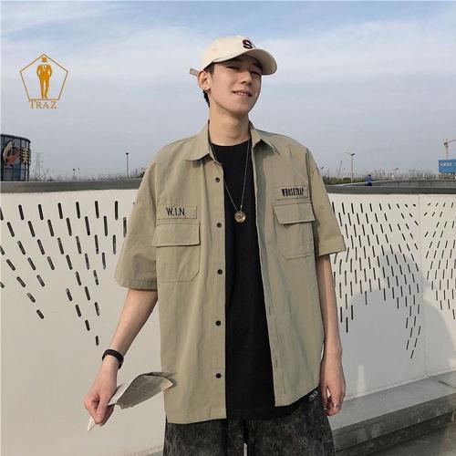 Áo Sơ Mi Nam Nữ Unisex TRAZ Basic Chất Kaki Cao Cấp Form Rộng Cực Đẹp Khoác Ngoài
