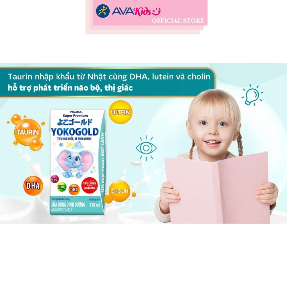 Thùng 48 hộp sữa pha sẵn Vinamilk YokoGold hộp 110 ml (từ 1 tuổi)