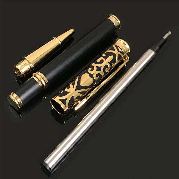 Bút ký Lộc phát GOLD 168 - Đen