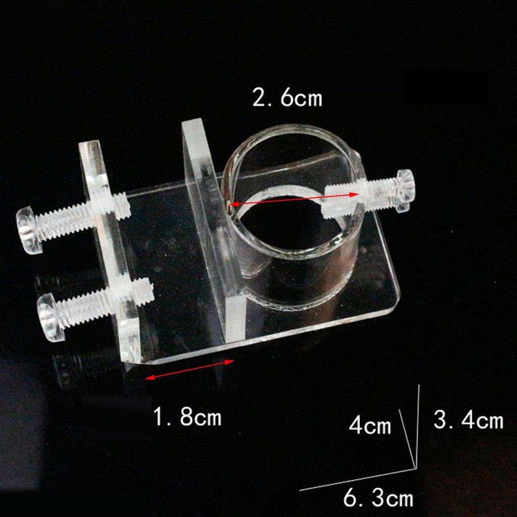 4Pcs Acrylic Aquarium Hose Tube Fixing Clip Holder Clamp For Pipe New