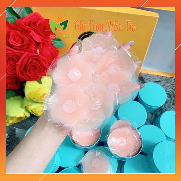 Miếng dán ngực, hộp 10 miếng dán ti silicon thông hơi cao cấp DANNGUC01