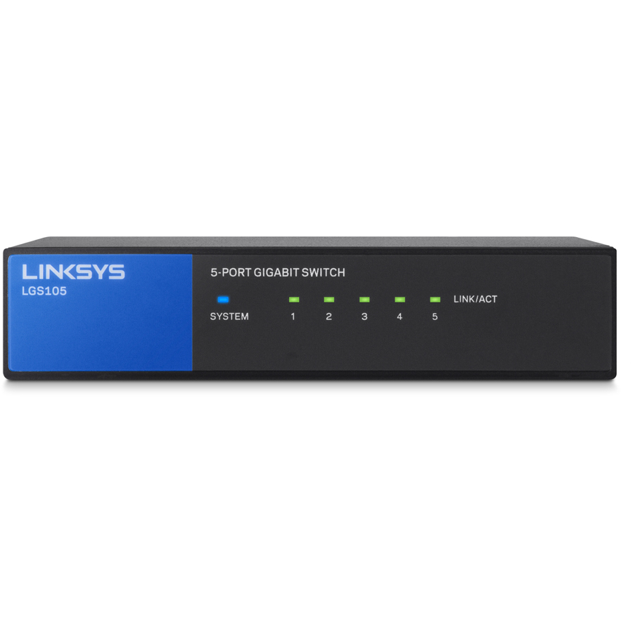 Switch LINKSYS LGS105-AP UNMANAGED 5-PORT BUSINESS GIGABIT - Hàng Chính Hãng