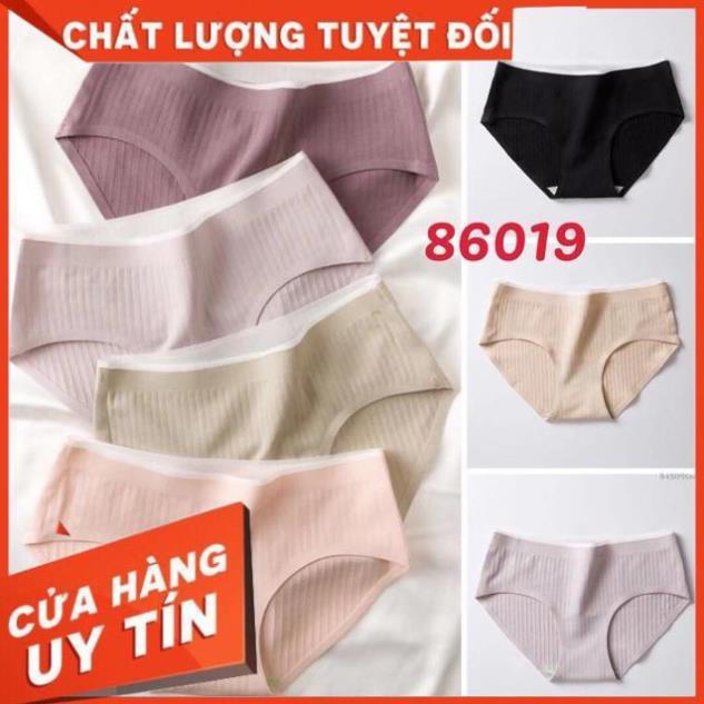 Quần Lót Cotton Gân Tăm Không Đường May Kháng Khuẩn