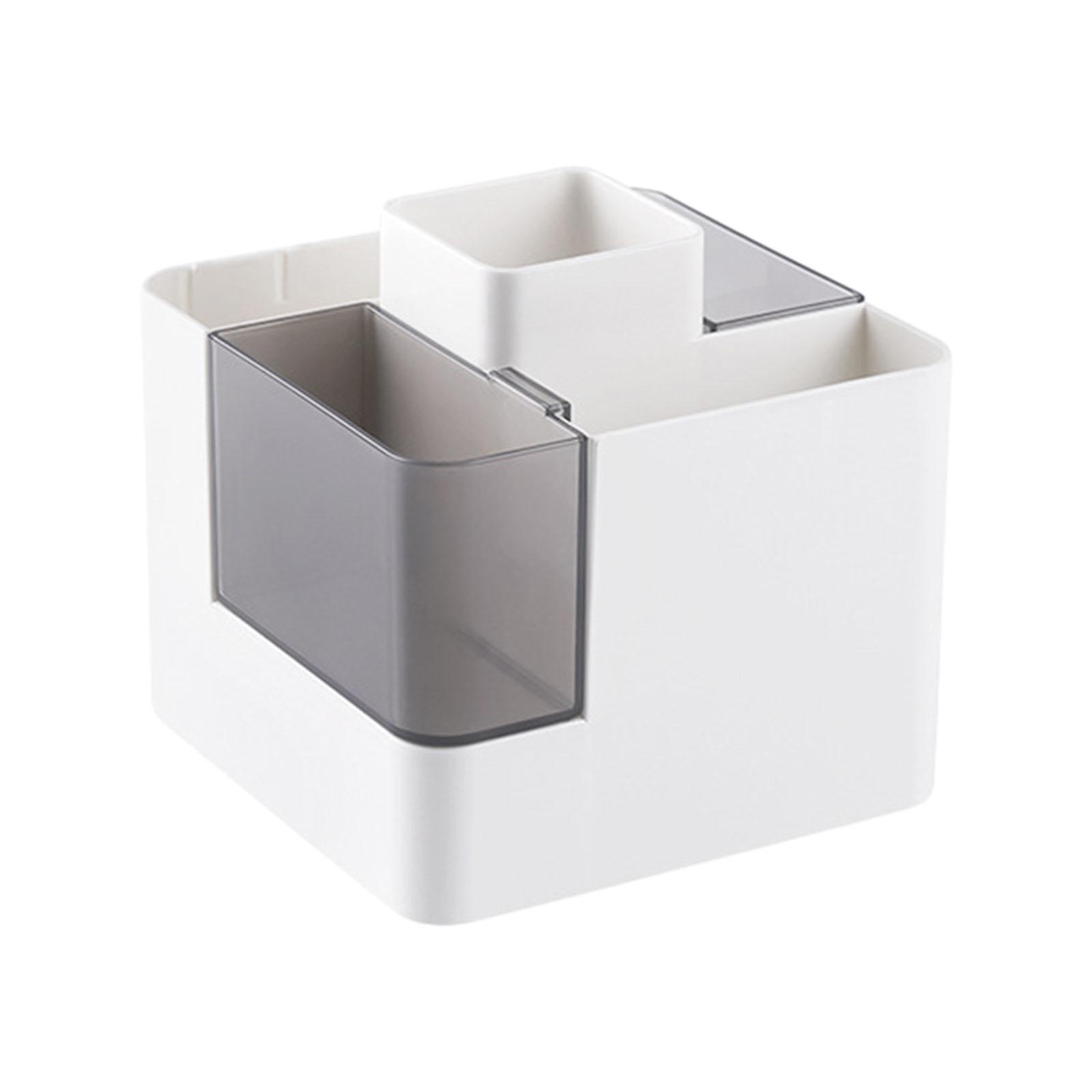 Pencil Pen Holder Storage Box Desk Pen Holder for Stationery School Bathroom