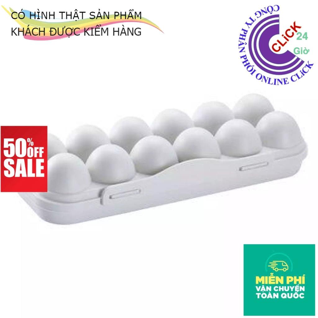 Combo 2 Hộp Đựng Trứng 12 Ngăn Có Khóa Cài Không Sợ Rơi, Nắp Đậy Kín Rất Dầy, Bảo Quản Trứng Lâu - Hàng Cao Cấp