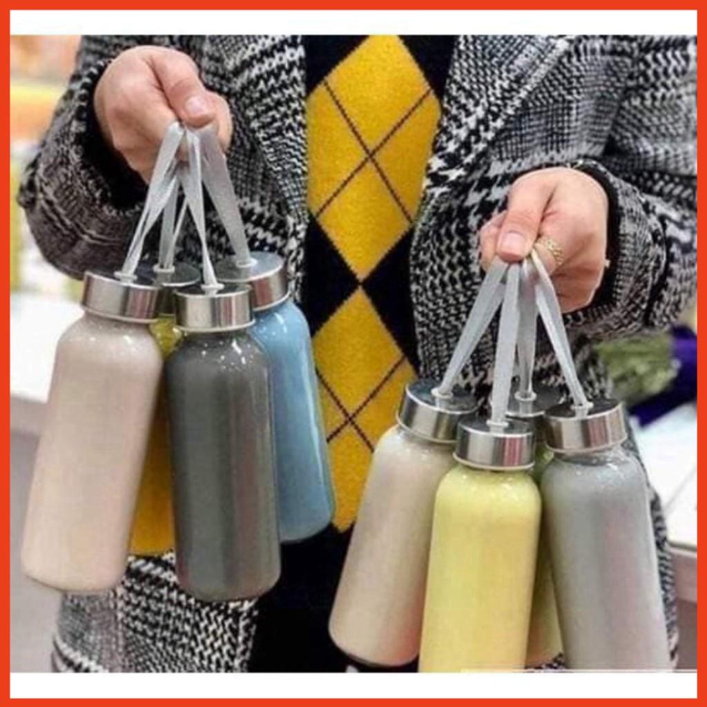 ️ Bình Thủy Tinh Trơn 500ml Có Quai Xách