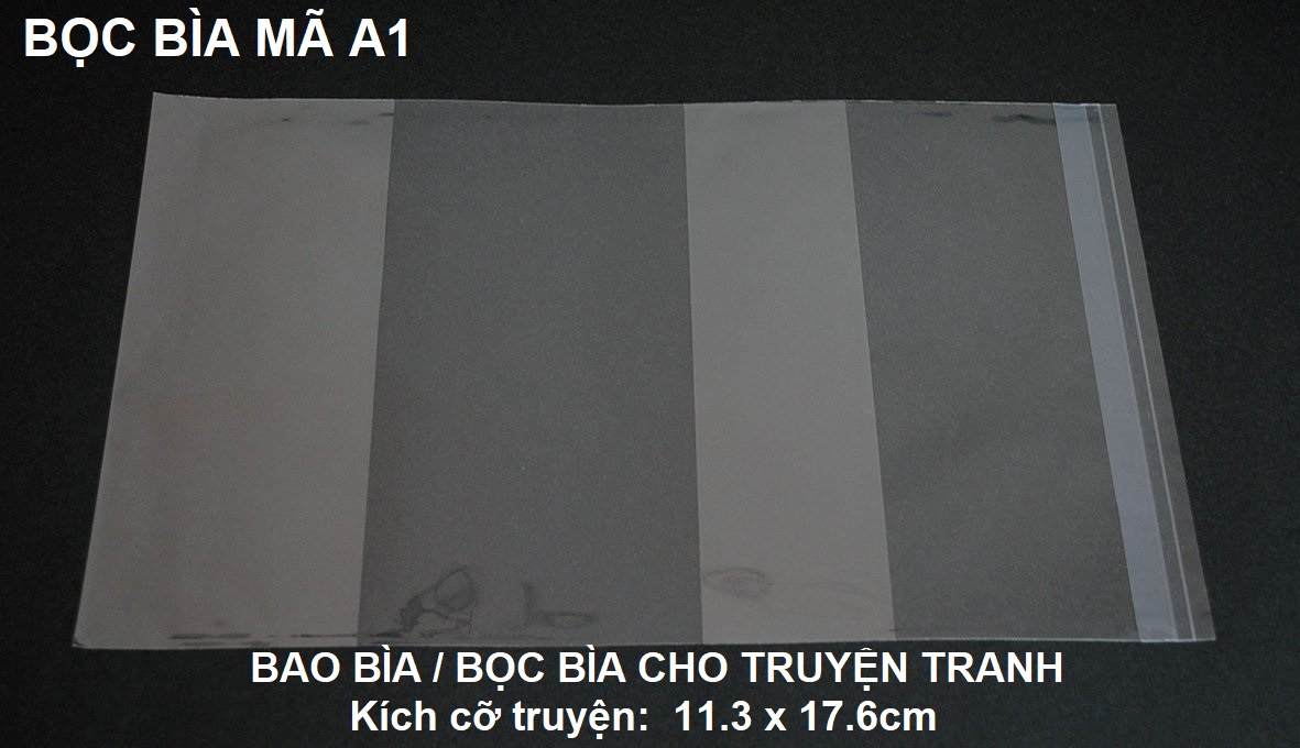 Bao sách bao truyện cỡ 11.3x17.6cm 30 cái