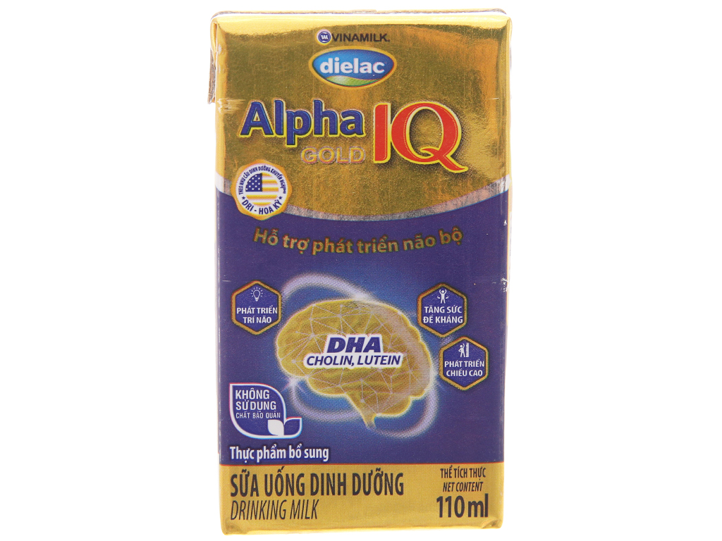 COMBO 48 HỘP SỮA BỘT PHA SẴN DIELAC ALPHA GOLD IQ (110ML)