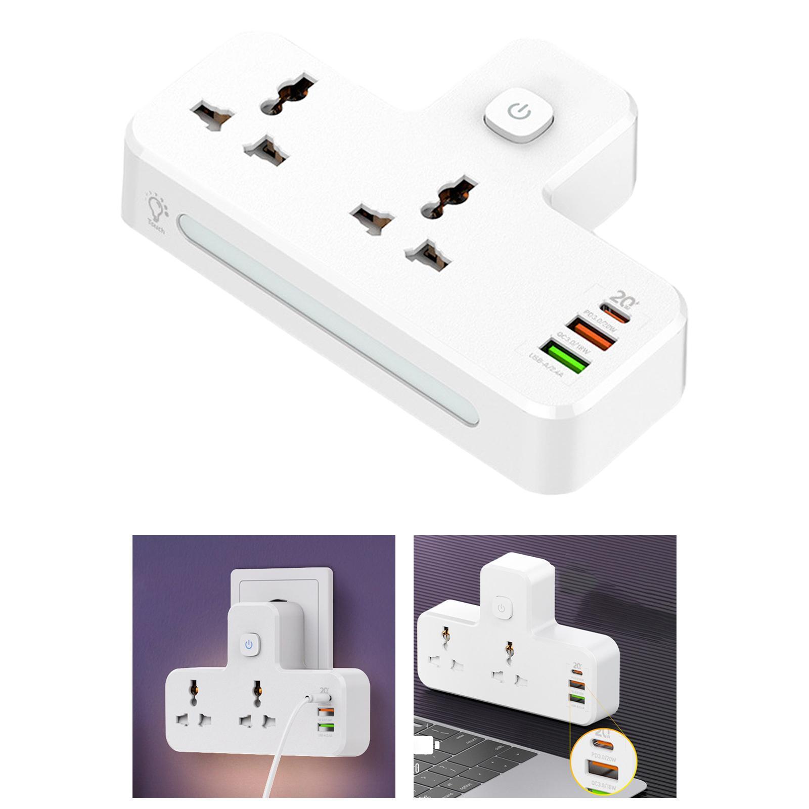 Electrical Sockets Outlet Extender with USB Ports for Office Home Desktop