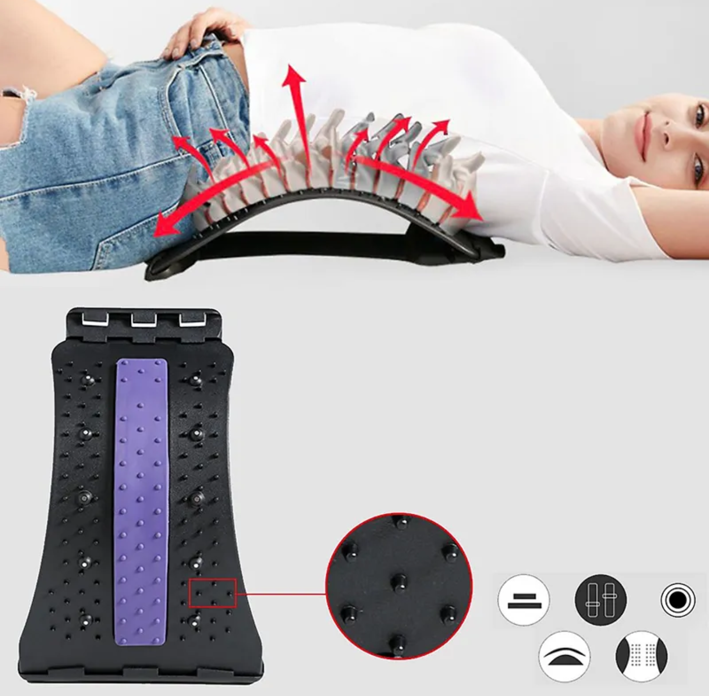 1 KHUNG NẮN CHỈNH CỘT SỐNG THOÁT VỊ ĐĨA ĐỆM HẾT ĐAU LƯNG TẬP MASSGE