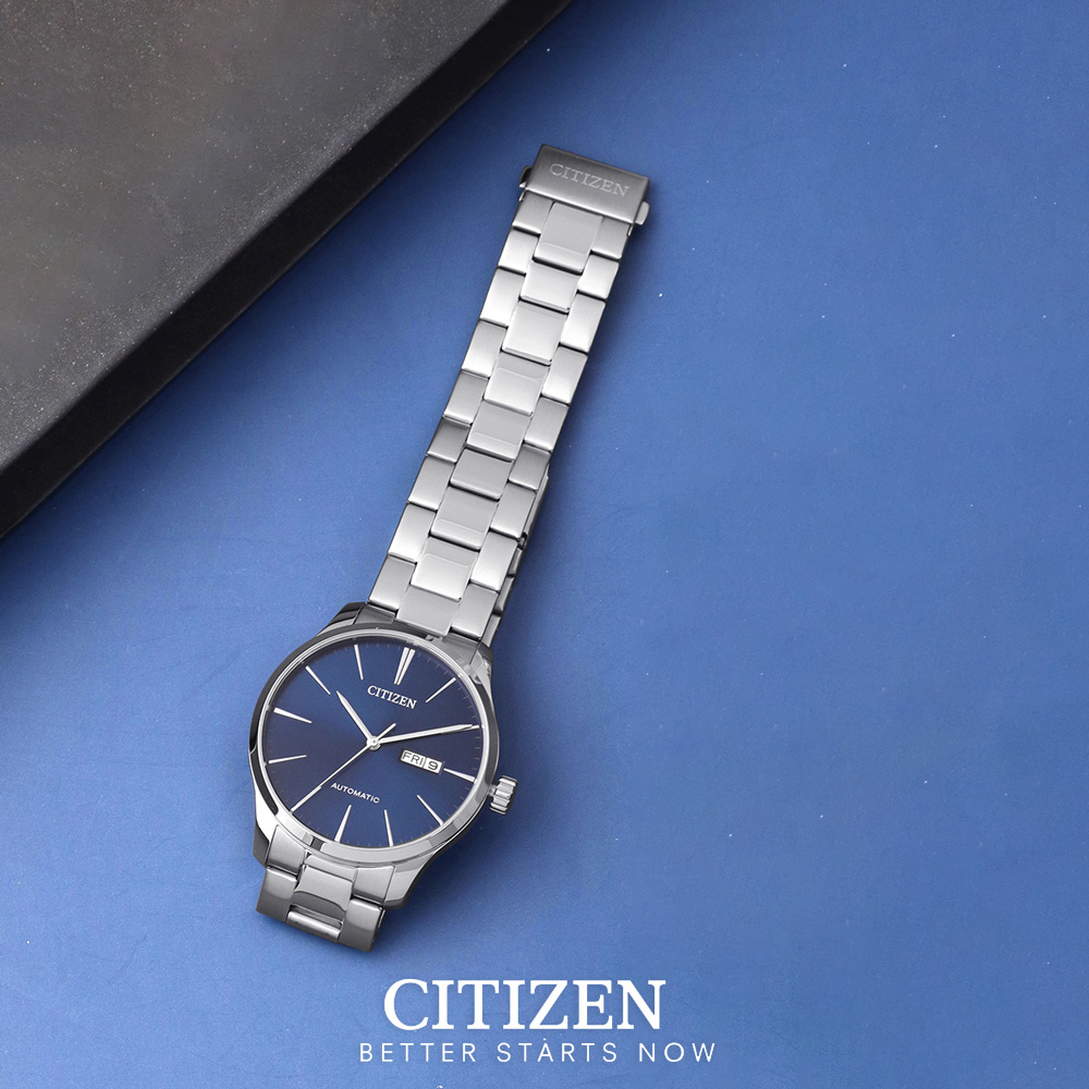 Đồng Hồ Nam Citizen Dây Thép Không Gỉ NH8350-83L - Mặt Xanh