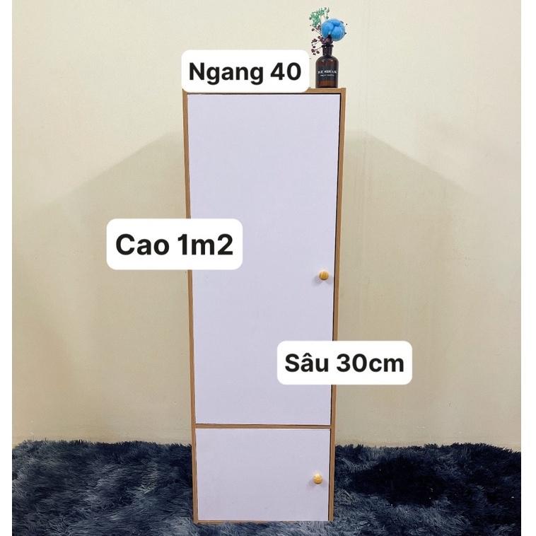 Tủ bếp 4 tầng, kệ gia vị đa năng có cánh cửa chống bụi phong các Bắc Âu tối ưu không gian bếp 40x30x120 TAGO ND29