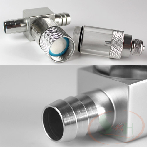 Trộn co2 chữ T Mufan phi 12, 16 mm gắn ngoài không giảm dòng hòa tan co2 bể thủy sinh