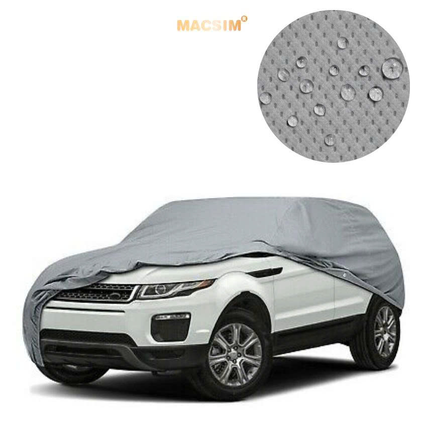 Bạt phủ ô tô chất liệu vải không dệt 3 lớp cao cấp thương hiệu MACSIM cho xe ô tô Toyota Camry - màu ghi
