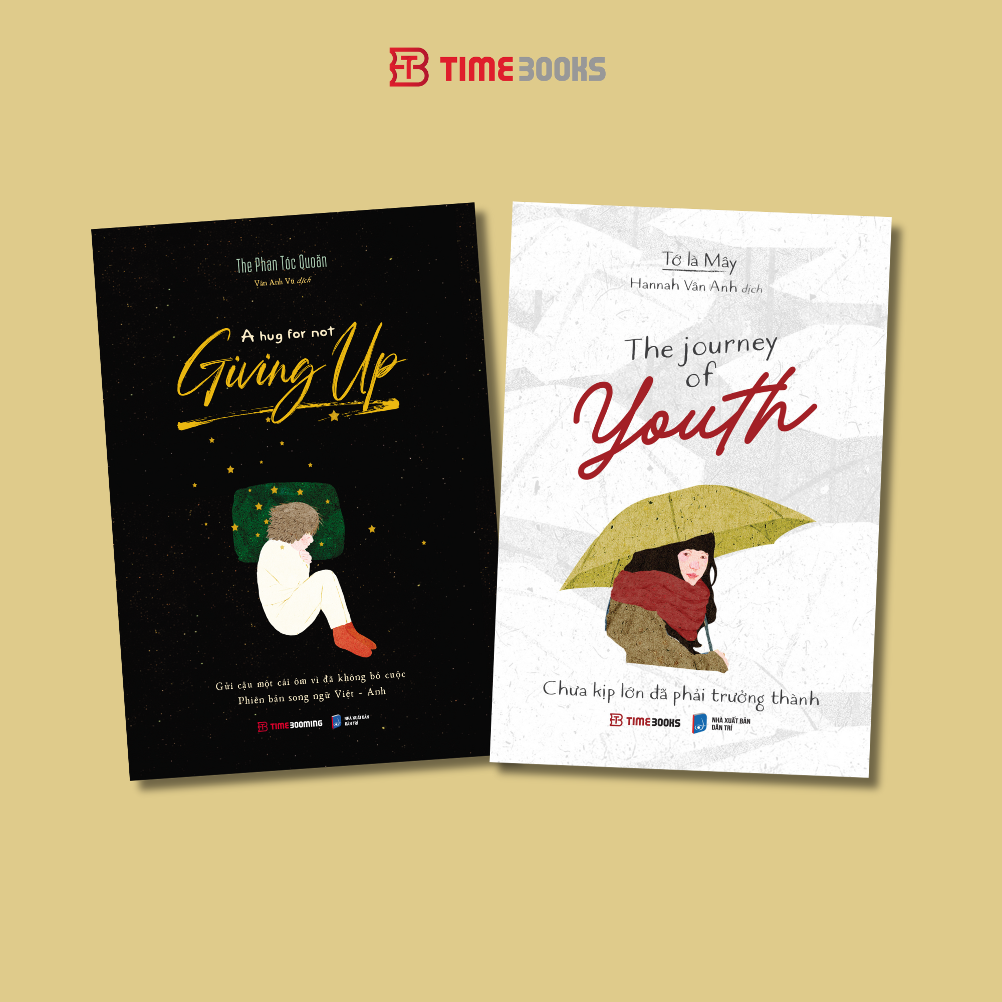 Combo 3 cuốn sách song ngữ Việt - Anh Journey Of Being Yourself + A Hug For Not Giving Up + The Journey Of Youth