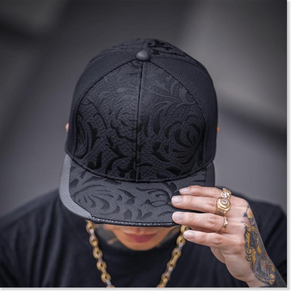 Nón Lưỡi Trai Snap back Hoa Văn